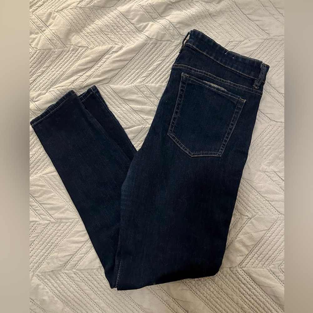Rue 21 size 16 LONG dark blue jeans.
